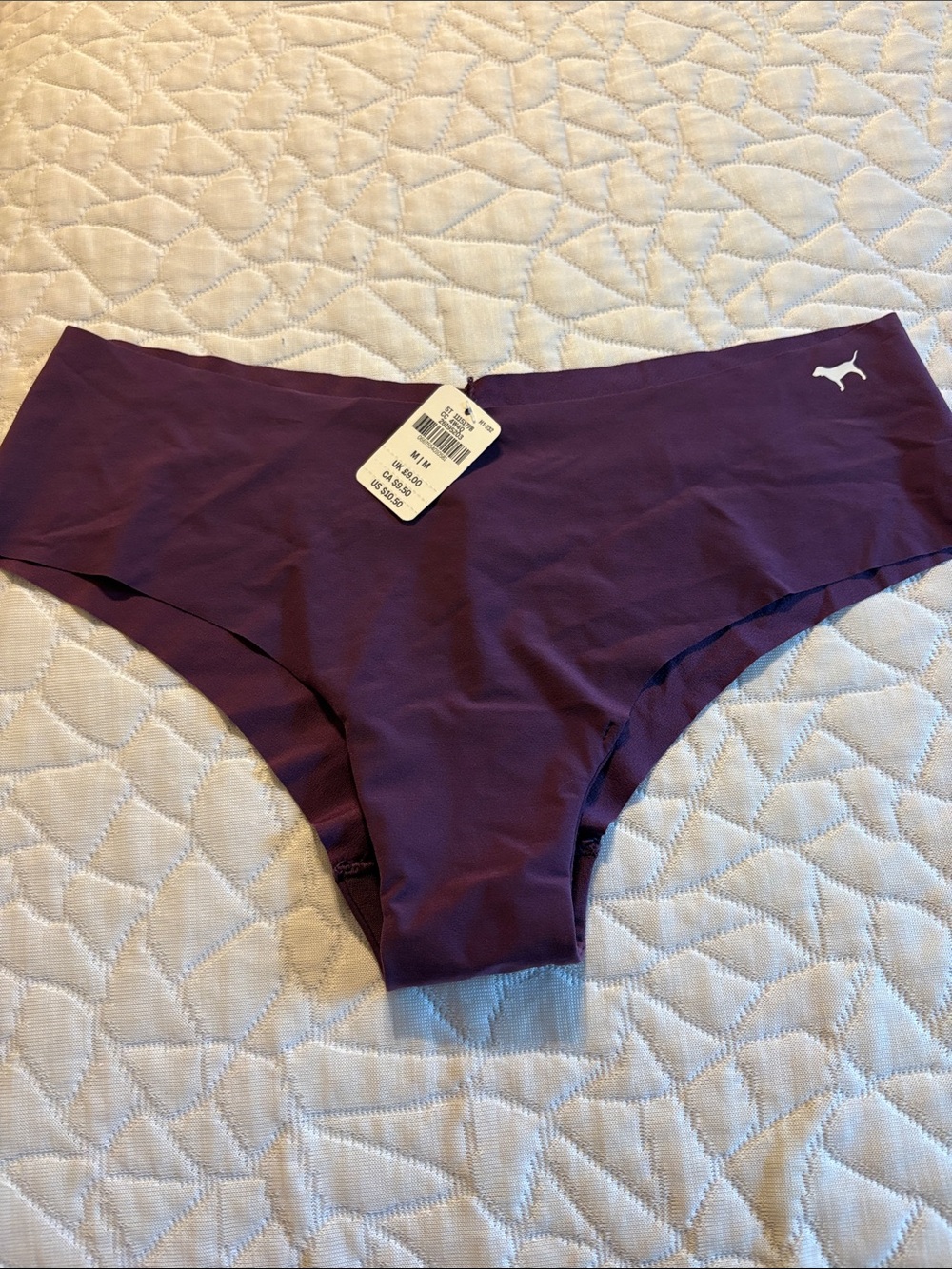 PINK Victoria's Secret Purple Seamless Hipster Panty